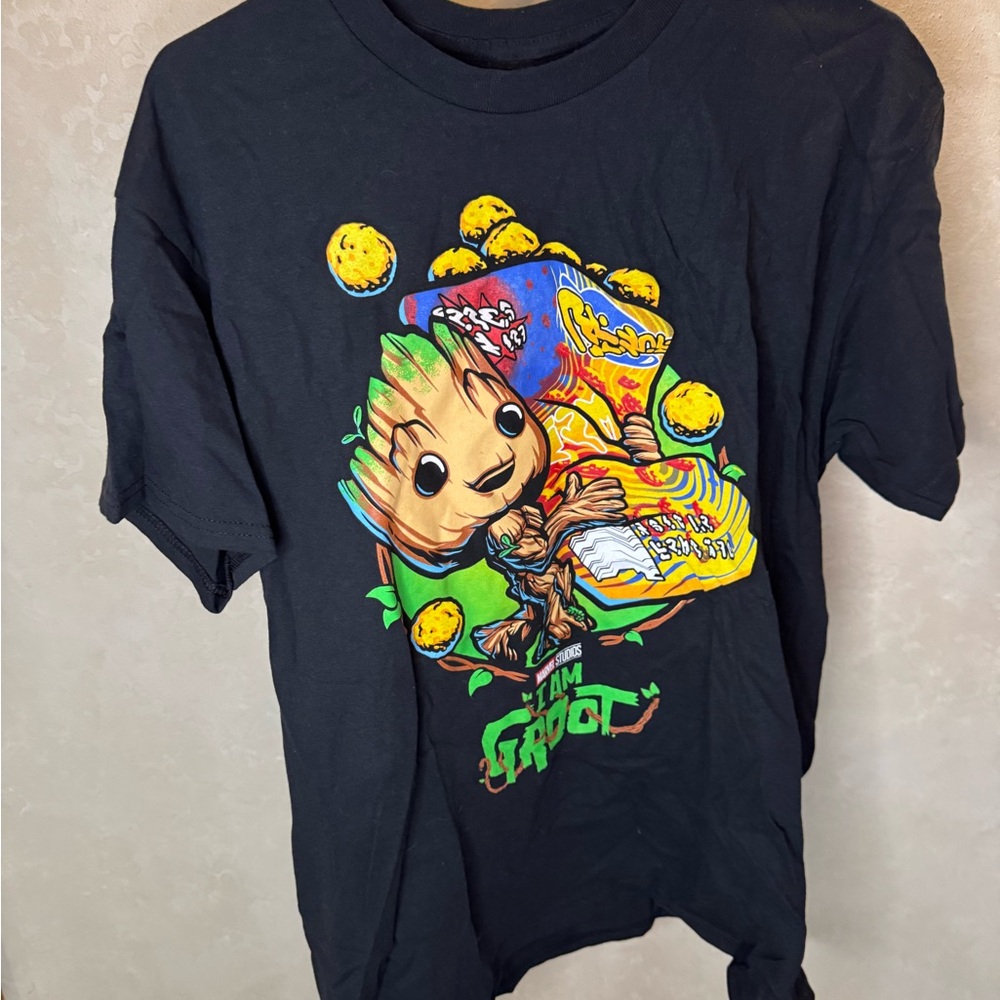 Funko Black Kids Groot Graphic Tee with Bright Multi-Color Art